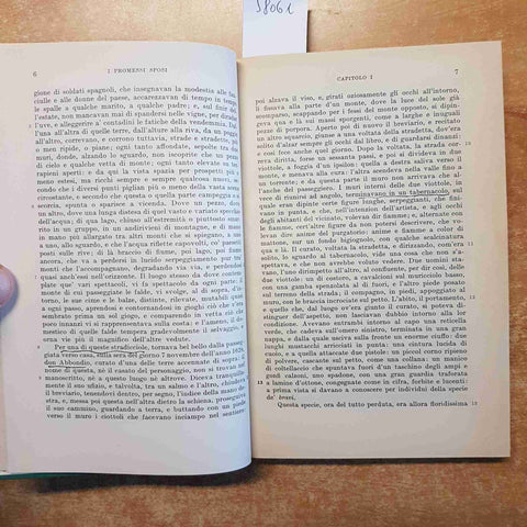 I PROMESSI SPOSI storia milanese del secolo XVI ALESSANDRO MANZONI 1958 HOEPLI