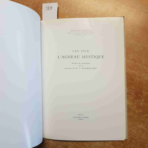 L'AGNEAU MYSTIQUE Van Eyck 1958 ALFONS DIERICK editions daphne gand ILLUSTRATO