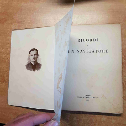 RICORDI DI UN NAVIGATORE Mario Kaiser Parodi 1933 autografato da MARIA KAISER PA