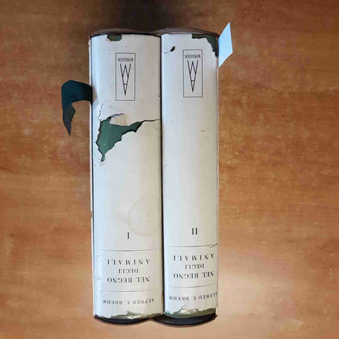 NEL REGNO DEGLI ANIMALI 2 voll. illustrati + cofanetto A.E. BREHM - MONDADORI