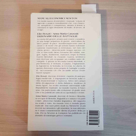 DIZIONARIO DELLE BATTAGLIE terrestri navali aeree ROSATI, CARASSITI 1996 NEWTON