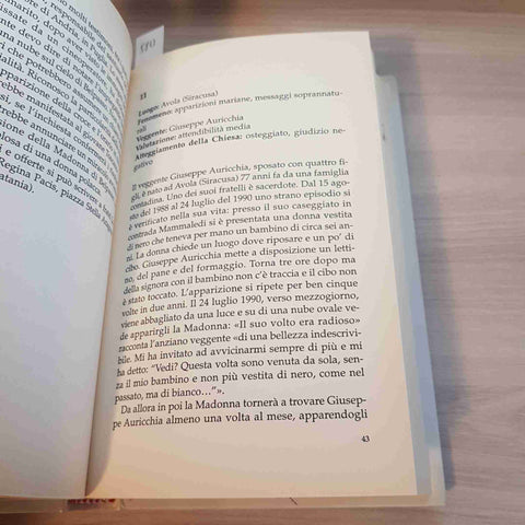 QUANDO LA MADONNA PIANGE lacrimazioni di statue, veggenti TORNIELLI - MONDADORI