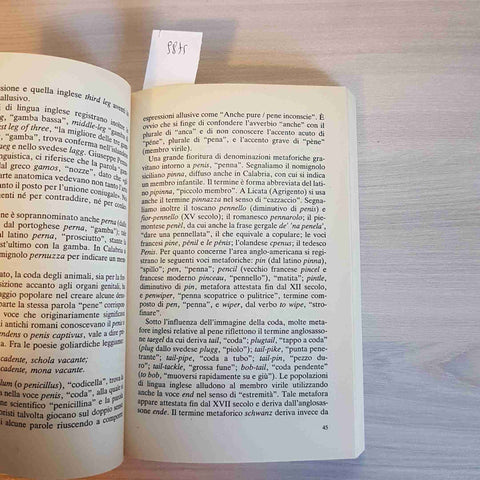 IL NOME DELLA COSA nomignoli degli organi sessuali ERCOLE SCERBO 1991 MONDADORI