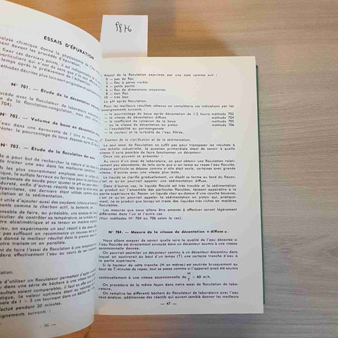 MEMENTO TECHNIQUE DE L'EAU 1966 DEGREMONT manuale tecnico tecnologia dell'acqu
