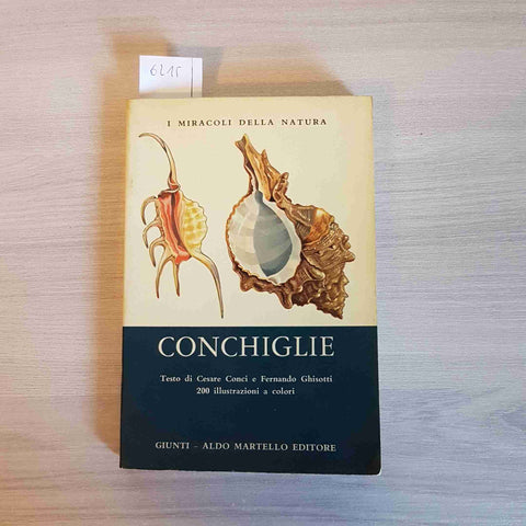 CONCHIGLIE molluschi gasteropodi bivalvi GIUNTI, ALDO MARTELLO - 1974