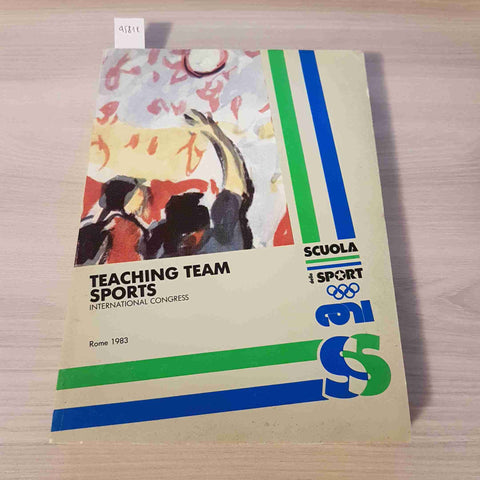 TEACHING TEAM SPORTS international congress Rome SCUOLA DELLO SPORT - 1983