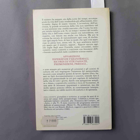 PAOLA GIOVETTI - I MISTERI INTORNO A NOI - 1ED. RIZZOLI 1988 ESOTERISMO (3