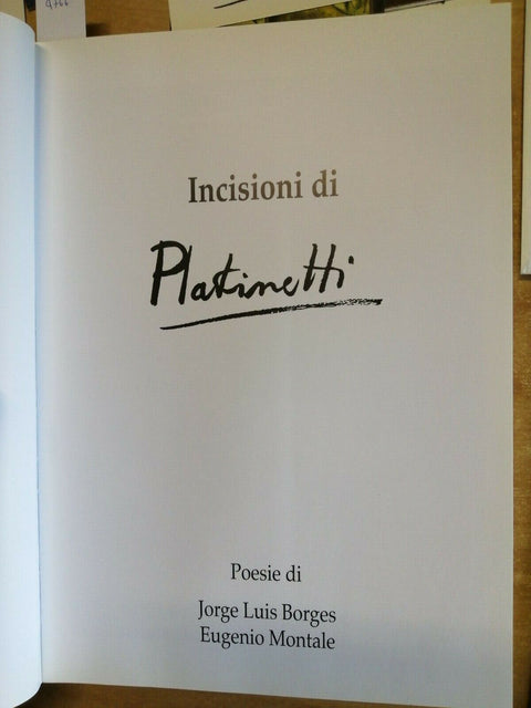 FULVIO PLATINETTI INCISIONI: LIBRO + FOTO ORIGINALI, CARTOLINE, INVITO ECC.