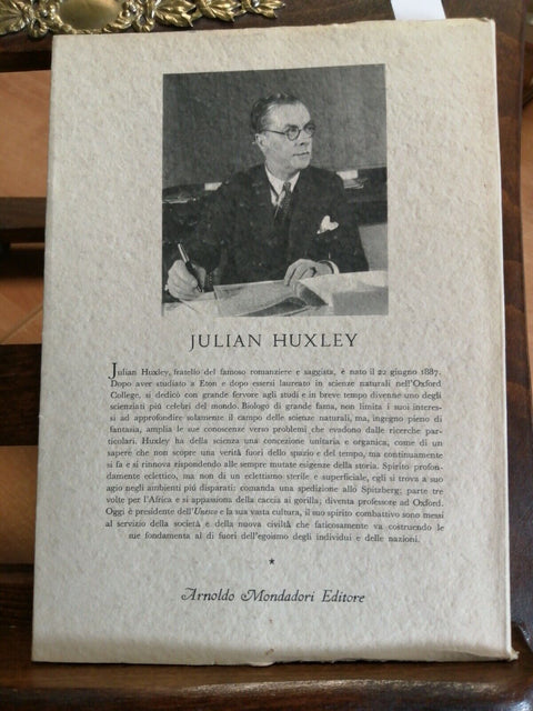 TEMPO DI RIVOLUZIONE - JULIAN HUXLEY 1949 MONDADORI 1ED. (3230B)