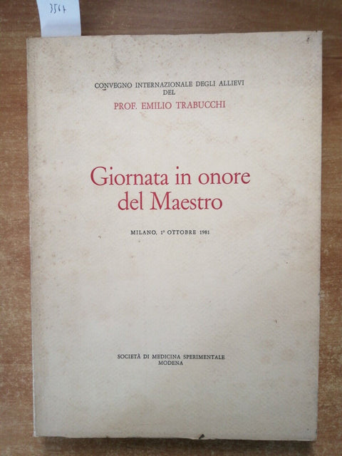 Giornata in onore del maestro EMILIO TRABUCCHI 1991 + gadget TIR.LIM.NUM. (