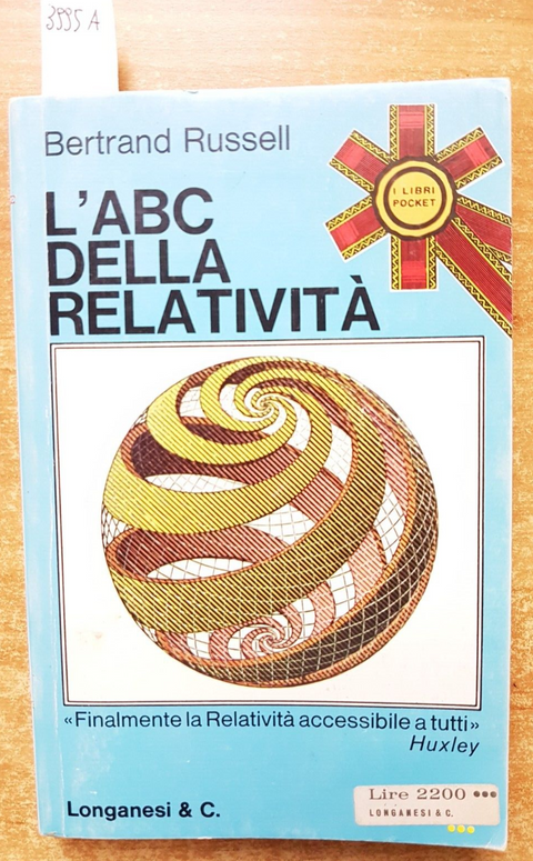 BERTRAND RUSSELL - L'abc della relativit - 1974 - LONGANESI - einstein (3