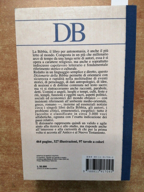 James L. Dow DIZIONARIO DELLA BIBBIA 1993 Vallardi/Garzanti 1ed. illustrato7314