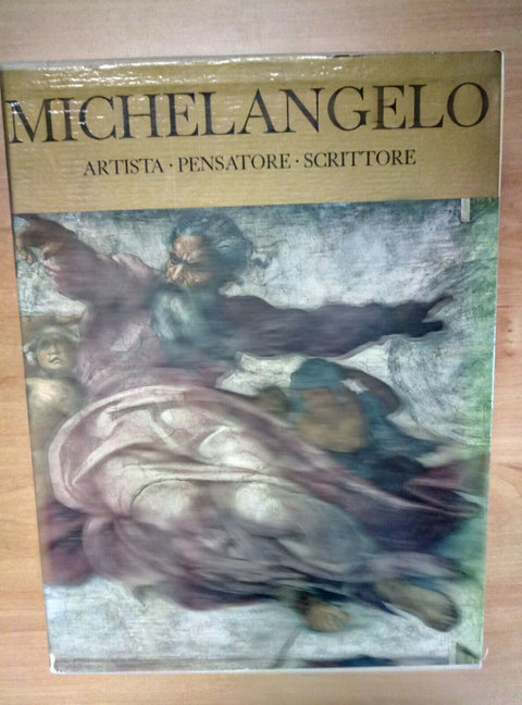 MICHELANGELO ARTISTA PENSATORE SCRITTORE 2 VOL. COFANETTO DE AGOSTINI 1966 EXTRA