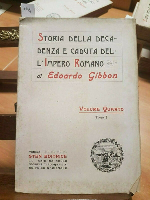 GIBBON - STORIA DELLA DECADENZA E CADUTA DELLO IMPERO ROMANO 4 STEN 1927 (3