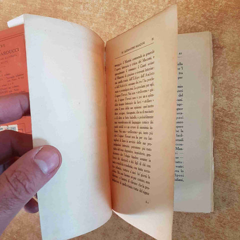 ALESSANDRO MANZONI 3 VOLUMI con note - OPERE DI Giosue' Carducci - ZANICHELLI