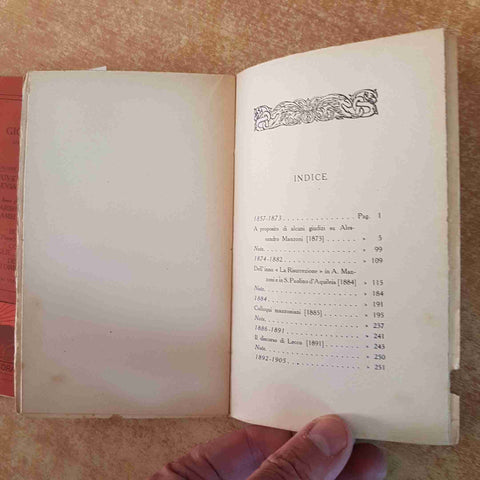 ALESSANDRO MANZONI 3 VOLUMI con note - OPERE DI Giosue' Carducci - ZANICHELLI