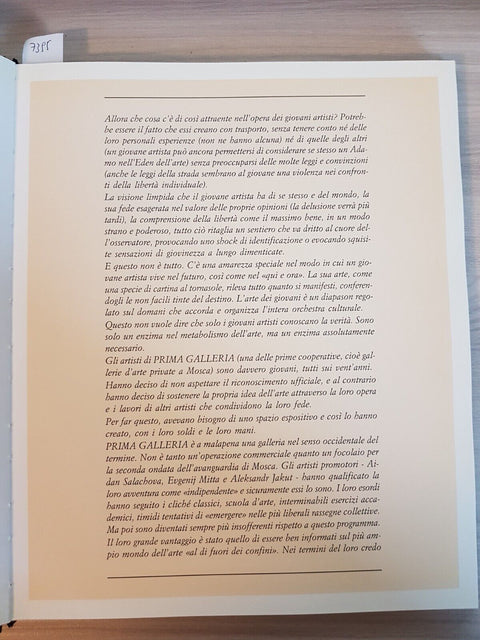 MOSCOW Vladimir Goriainov - Olograf BIENNALE DI VENEZIA 1990 FIRST GALLERY