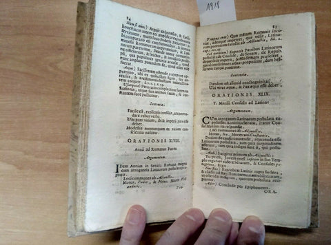 1718 EXERCITATIONES RHETORICAE IN ORATIONES TITI LIVII PATAVINI - MANFRE'