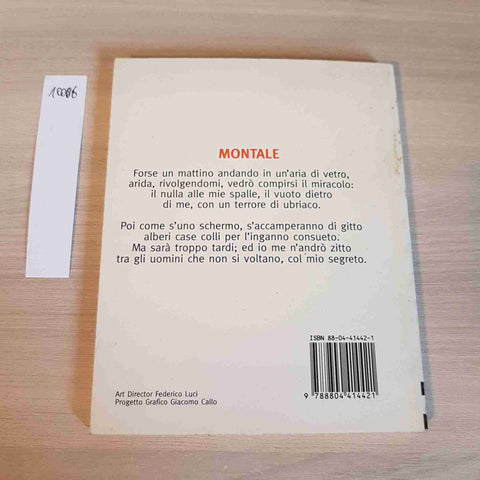 MONTALE 41 POESIE - I MITI POESIA - MONDADORI - 1996