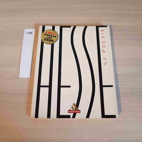 HESSE 52 POESIE - I MITI POESIA - MONDADORI - 1996