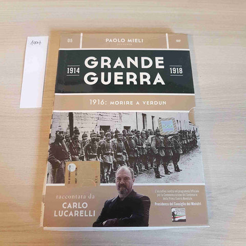 1916: MORIRE A VERDUN - GRANDE GUERRA DVD - MIELI, LUCARELLI - 2014