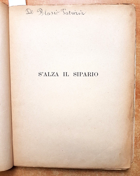 S'ALZA IL SIPARIO - Etre Maria Valori - illustrazioni BURZI - anni '30? -