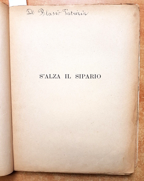 SALZA IL SIPARIO - Etre Maria Valori - illustrazioni BURZI - anni '30? - (