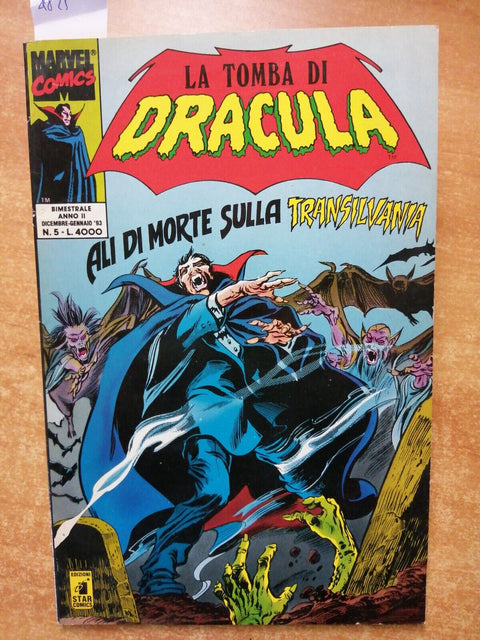 LA TOMBA DI DRACULA 5 ali di morte sulla Transilvania - MARVEL STAR COMICS