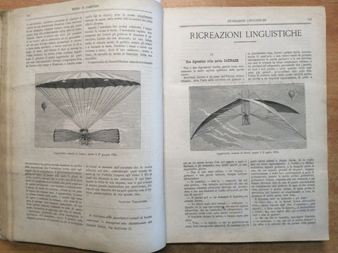 MUSEO DI FAMIGLIA rivista illustrata 1874 F.LLI TREVES numeri 1/27 rilegati