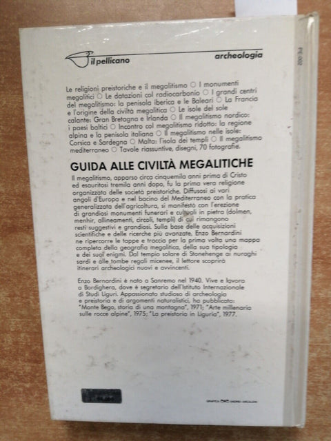 Bernardini - GUIDA ALLE CIVILTA' MEGALITICHE 1977 Vallecchi nuraghi dolmen