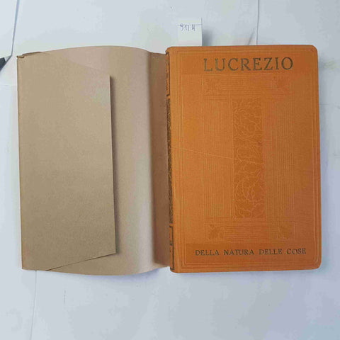 LUCREZIO - DELLA NATURA DELLE COSE - GLI IMMORTALI - ISTIT. EDITOR. ITAL. (