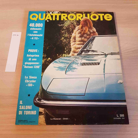 QUATTRORUOTE - 1970 - SALONE DI TORINO - auto, motori, viaggio, corse, f1