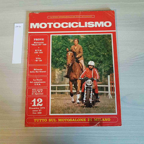 MOTOCICLISMO - 12 - 1971 - KAWASAKI, KTM, VILLA - moto, corse, moto gp, cross