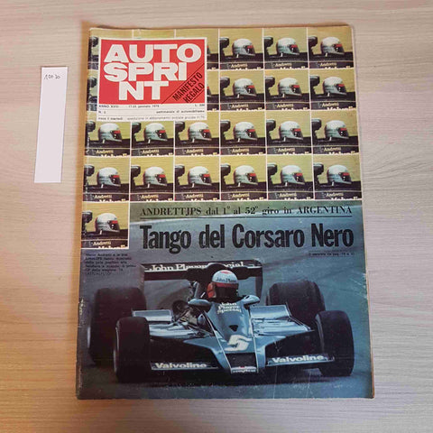 AUTOSPRINT - 3 - 1978 - TANGO DEL CORSARO NERO - motori, f1