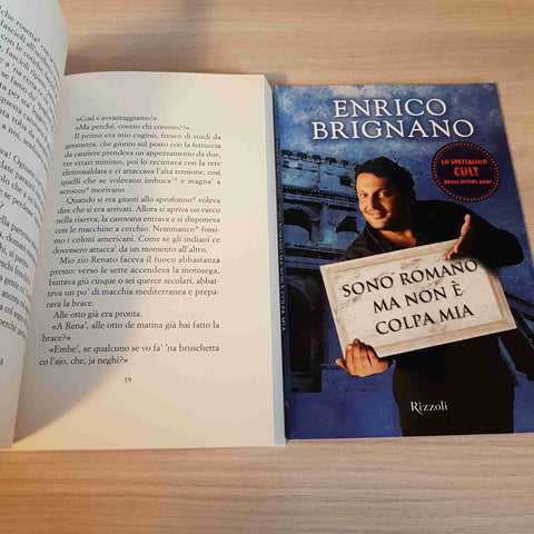 SONO ROMANO MA NON E' COLPA MIA - ENRICO BRIGNANO - LIBRO + DVD - RIZZOLI- 2011