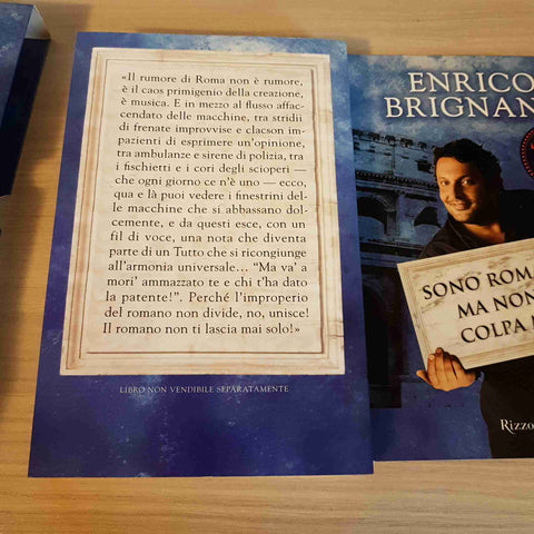 SONO ROMANO MA NON E' COLPA MIA - ENRICO BRIGNANO - LIBRO + DVD - RIZZOLI- 2011