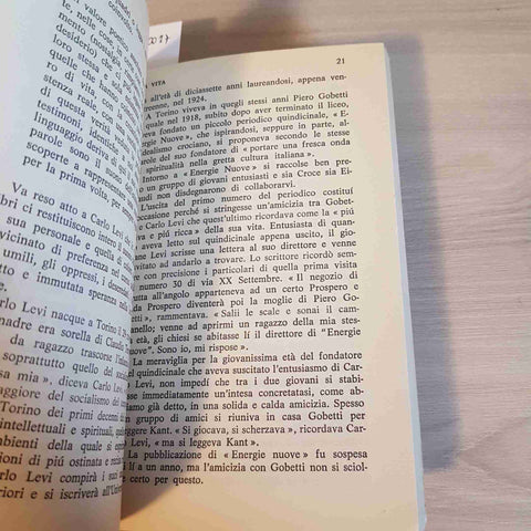 INVITO ALLA LETTURA DI CARLO LEVI - MARIO MICCINESI - MURSIA - 1989