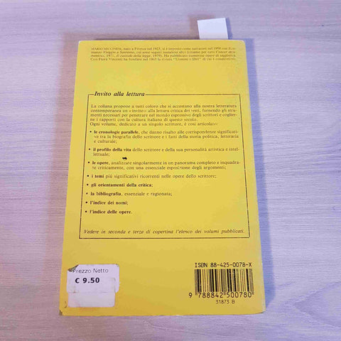 INVITO ALLA LETTURA DI CARLO LEVI - MARIO MICCINESI - MURSIA - 1989