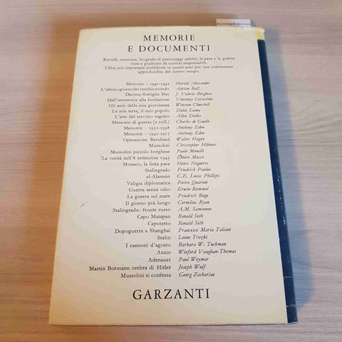 IL PESO DELLO ZAINO - GIULIO BEDESCHI - GARZANTI - 1966 prima edizione rilegata