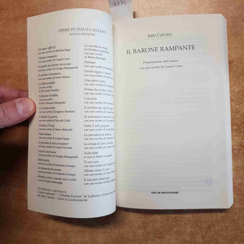 ITALO CALVINO - IL BARONE RAMPANTE oscar MONDADORI 2012