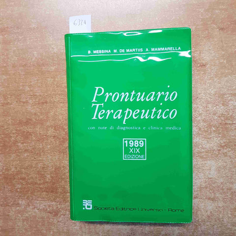 PRONTUARIO TERAPEUTICO con note diagnostiche e clinica medica UNIVERSO 2989