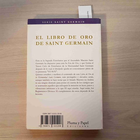 EL LIBRO DE ORO DE SAINT GERMAN - PLUMA Y PAPEL - 2002