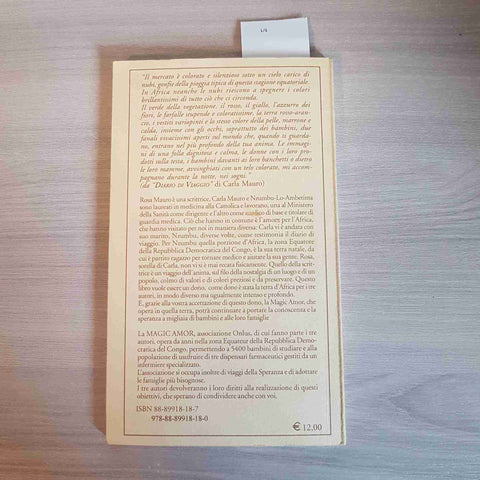 C'ERA UNA VOLTA IN AFRICA DIARIO DI VIAGGIO CARLA MAURO - RUPE MUTEVOLE - 2006