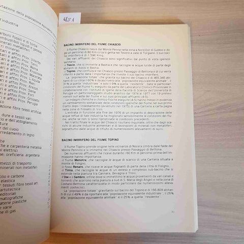 QUANDERNI REGIONE DELL'UMBRIA primo programma di risanamento delle acque 1980