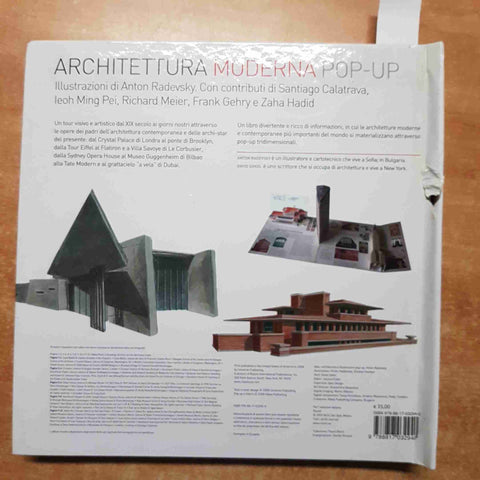 ARCHITETTURA MODERNA POP-UP Radevsky Sokol 2009 RIZZOLI calatrava hadid ming pei