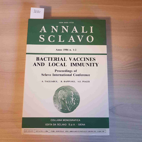 BACTERIAL VACCINES AND LOCAL IMMUNITY - TAGLIABUE, RAPPUOLI - SCLAVO - 1986