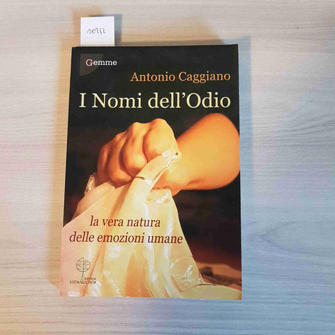 I NOMI DELL'ODIO LA VERA NATURA DELLE EMOZIONI UMANE - ANTONIO CAGGIANO - 2007