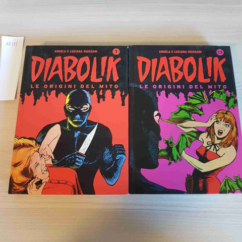 DIABOLIK - LE ORIGINI DEL MITO 2 volumi:1 + 13 GIUSSANI Gazzetta dello Sport