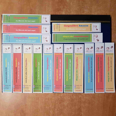 Lotto 16 SEGNALIBRI da collezione BOOKMARK segnalibro ilsognalibro cartoncino