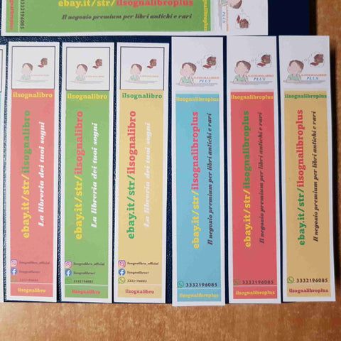 Lotto 16 SEGNALIBRI da collezione BOOKMARK segnalibro ilsognalibro cartoncino